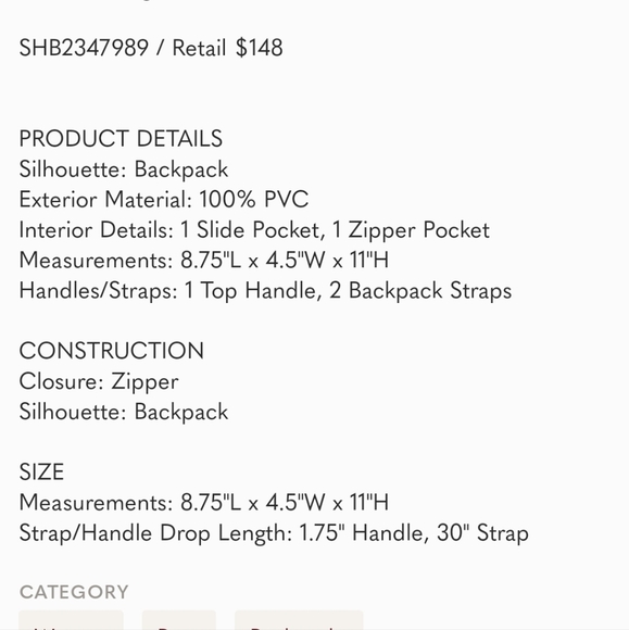 Fossil Felicity Cheetah Two Pocket Mini Backpack - Picture 13 of 13